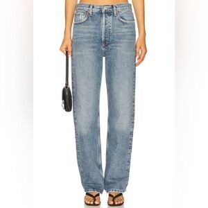Agolde Light Blue Straight Leg Jeans
